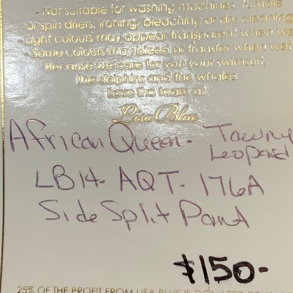 Lisa Blue AFRICAN QUEEN Side Split Pant - Tawny Leopard - Picture 7 of 15